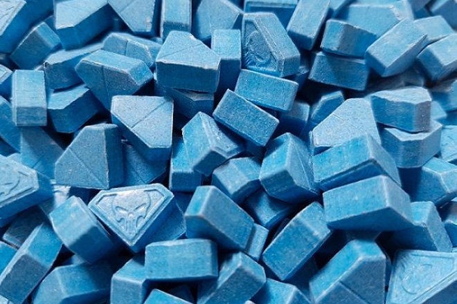 Blue Punisher MDMA pills